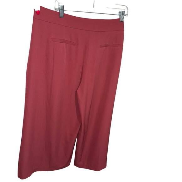 Lark + Grey Mauve Wide Leg Capri Dress Pants W/Fabric Tie Belt Sz 18 - Picture 4 of 10